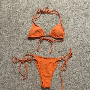 SHEIN Orange Bikini Set